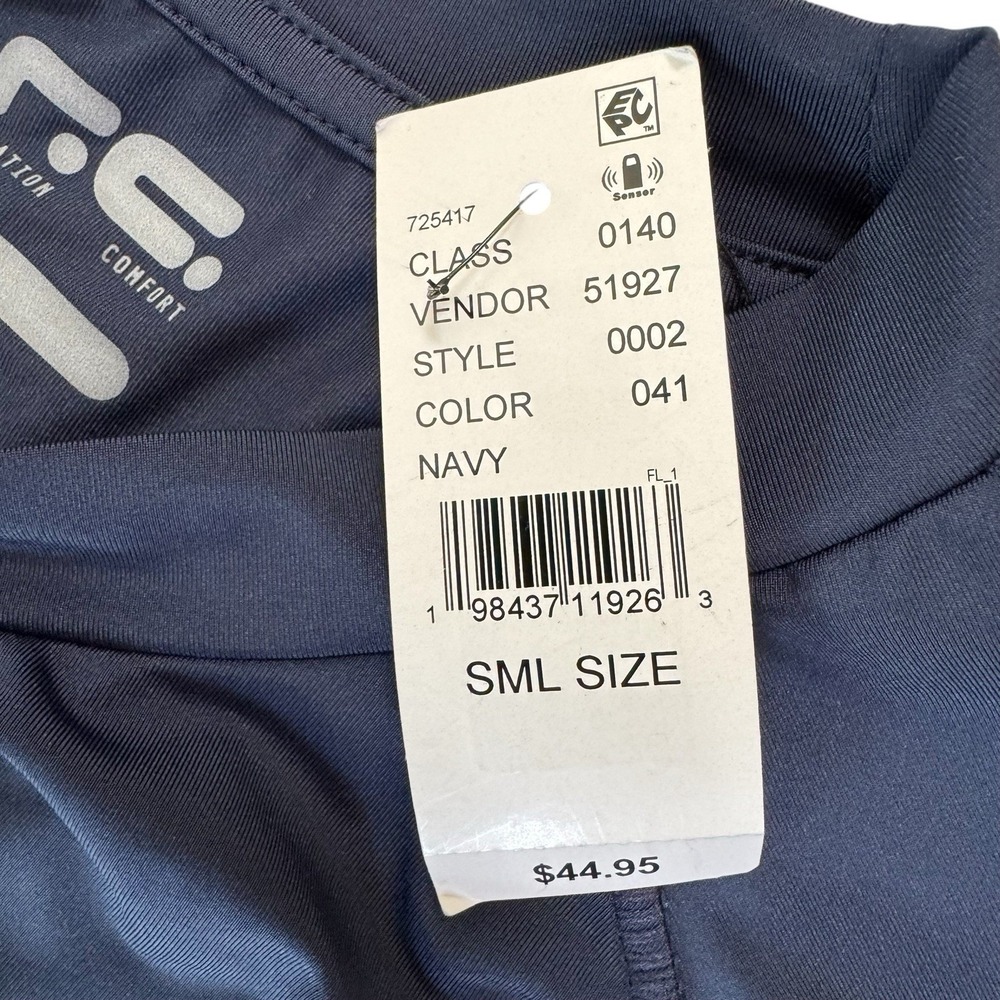 A.R.C. Small Navy Blue Polyester Short Sleeve Men's‎ Performance T-Shirt NWT - Picture 4 of 7